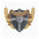 Shield Medal Gold Icon