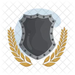 Shield with laurel wreath  Icon