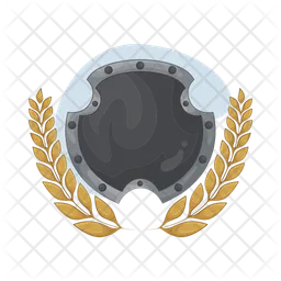 Shield with laurel wreath  Icon