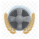 Shield Medal Gold Icon