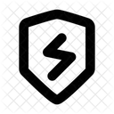 Shield Zap  Symbol