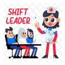 Shift Leader Nurse Lecture Icon