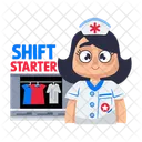 Shift Starter Wardrobe Dressing Icon