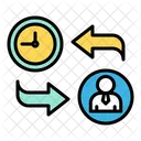 Shift Working Time Work Schedule Icon