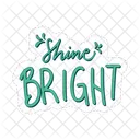 Shine Bright Motivation Positivity Icon