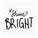 Shine Bright Motivation Positivity Icon
