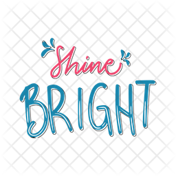 Shine bright Icon - Download in Sticker Style