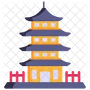 사원 일본 건물 불교 사원 아이콘
