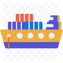 Logistic Delivery Ship Icon
