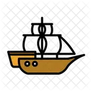 船、海賊船、ボート アイコン