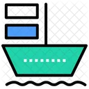 Ship Cargo Container Ship Icon