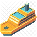 Ship Cruise Steamboat Icon