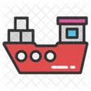 Ship Cargo Sailing Icon