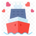 Ship Travel Heart Icon