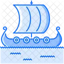 Ship Drakkar Viking Icon