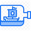 Ship Bottle Water Icon