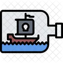 Ship Bottle Water Icon