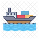 Ship Sea Transport Logistic Supply Icon