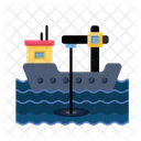 Modern Flat Icon Ship Boat Icon