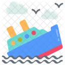 Ship Accident Marine Accident Ship Drowning Icon