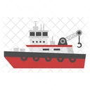 Ship Boat Tugboat Trawler Icon
