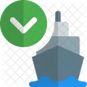 Ship Down Ship Cargo Ship Icon