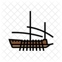 Galley Ancient Ship Icon