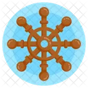 Ship Helm Ship Steering Ship Navigation Icône