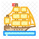 Ship Sails Geographical Icon