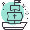 Columbus Day Sail Icon
