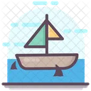 Ship Cruise Sailboat Icon