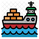 Ship Boat Cargo Icon