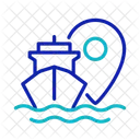 Ship Location Vessel Tracking Ship Gps Icon