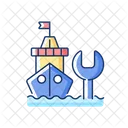 Ship maintenance and repair  Icon