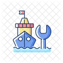 Ship maintenance and repair  Icon