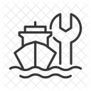 Ship Maintenance Industry Icon