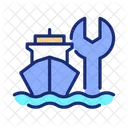 Ship Maintenance Industry Icon