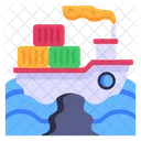Water Pollution Cruise Pollution Ship Pollution Icon