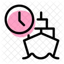 Ship Time Cargo Ship Time Delivery Time Icon