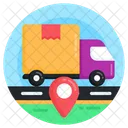 Delivery Location Delivery Truck Shipment Location Icon