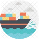 Delivery Sea Ship Icon