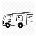 Black Monochrome Shipping And Delivery Product Illustration Shipping Delivery Icon