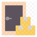 Shipping And Logistic Door To Door Service Door Icon