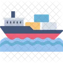 Cargo Boat Cargo Ship Icon