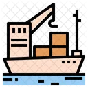 Shipping Boat Logistics Icon