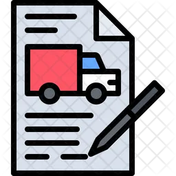 Shipping Contract  Icon