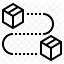 Shipping Parcel To Icon