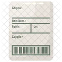 Shipping Label Parcel Label Cargo Label Icon