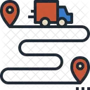 Shipping Route Area Icon