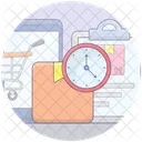 Shipping Time Delivery Schedule Delivery Duration Icon